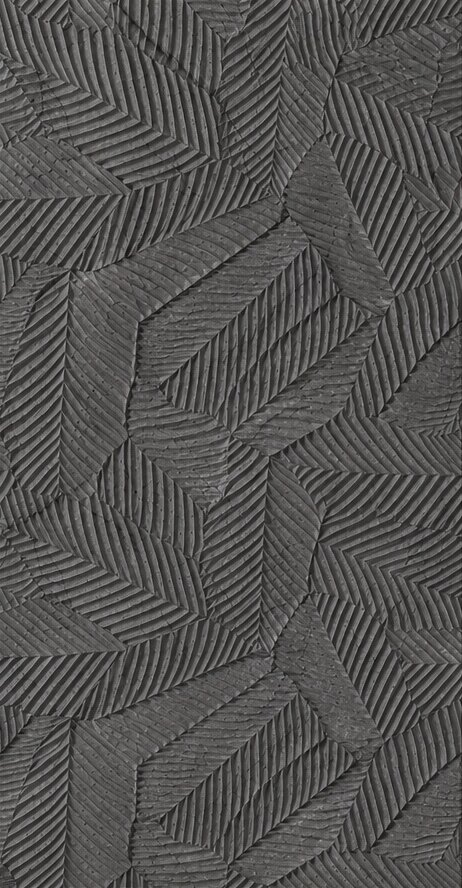 Banane Leaf Pattern Antrasit Stonart Duvar Paneli