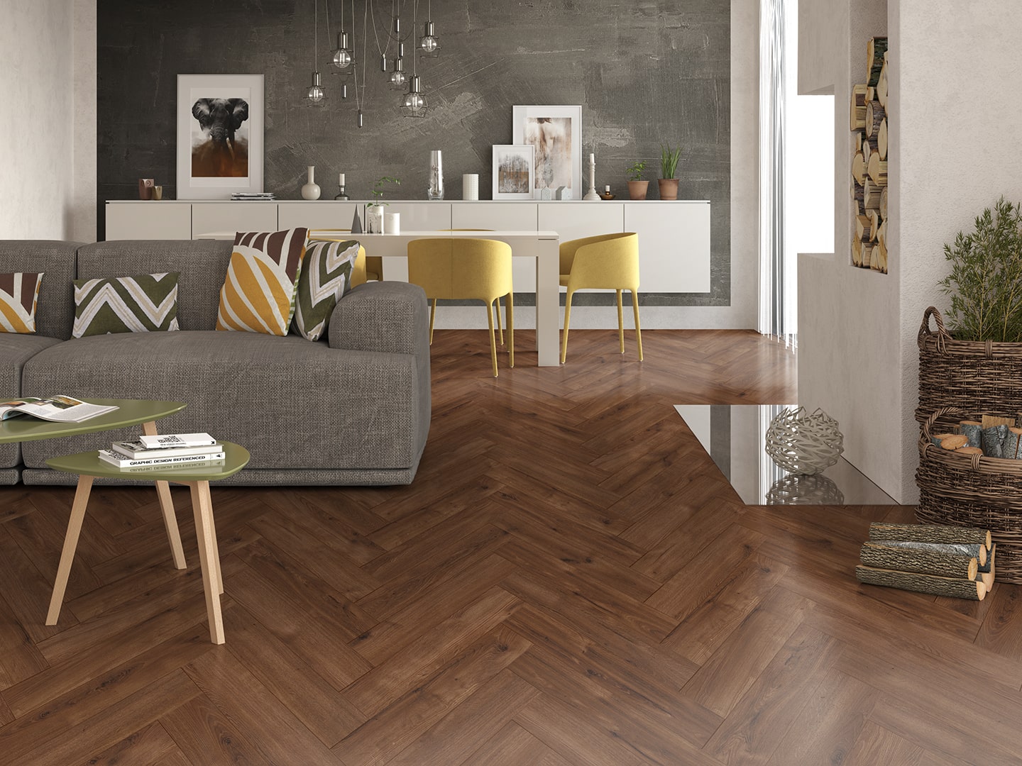 Lam Spina Oak R Choco Brown Laminat Parke