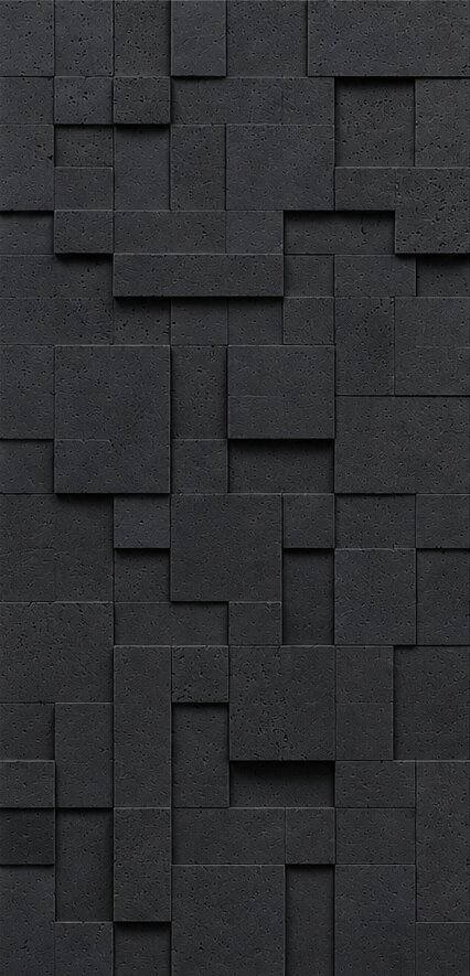 Tetris Antrasit Desing Stonart Duvar Paneli
